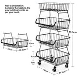 4 Tier Metal Wire Baskets