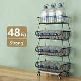 4 Tier Metal Wire Baskets