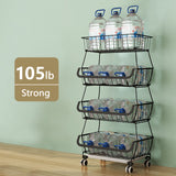 4 Tier Metal Wire Baskets
