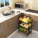 4 Tier Metal Wire Baskets