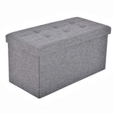 30“L Linen Storage Ottoman (76 x 38 x 38 cm)