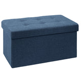 30“L Linen Storage Ottoman (76 x 38 x 38 cm)