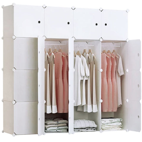 16-Cube Portable Closet - White