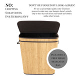Divided Bamboo Laundry Basket (Brown/Nature/Gray/Black)