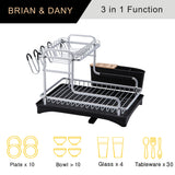 Aluminum Dish Rack Double layer (Silver)