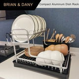 Aluminum Dish Rack Double layer (Silver)
