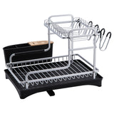 Aluminum Dish Rack Double layer (Silver)