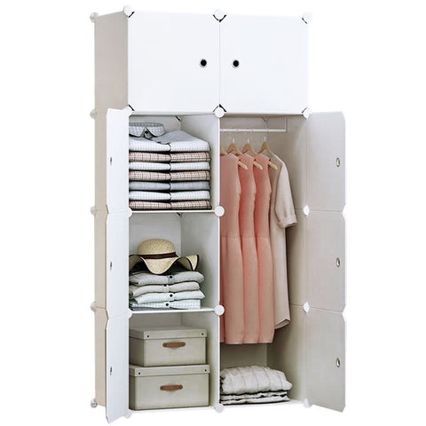 8-Cube Portable Closet - White
