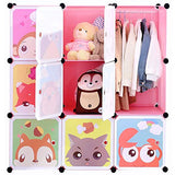 9-cube Cartoon Portable Closet