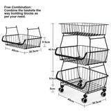 3 Tier Metal Wire Baskets