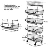 5 Tier Metal Wire Basket