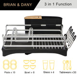 Aluminum Dish Drying Rack ( Silver)
