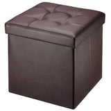 15L" Faux Leather Ottoman