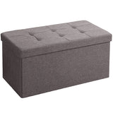 30“L Linen Storage Ottoman (76 x 38 x 38 cm)