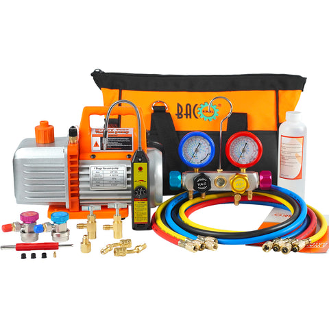 4.5CFM Vacuum Pump and Gauge Set