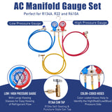 3.6CFM Vacuum Pump and Gauge Set for R134a