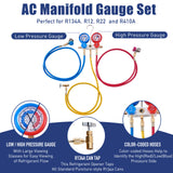 3 Way Manifold Gauge Set R134a & 3.5CFM Vacuum Pump