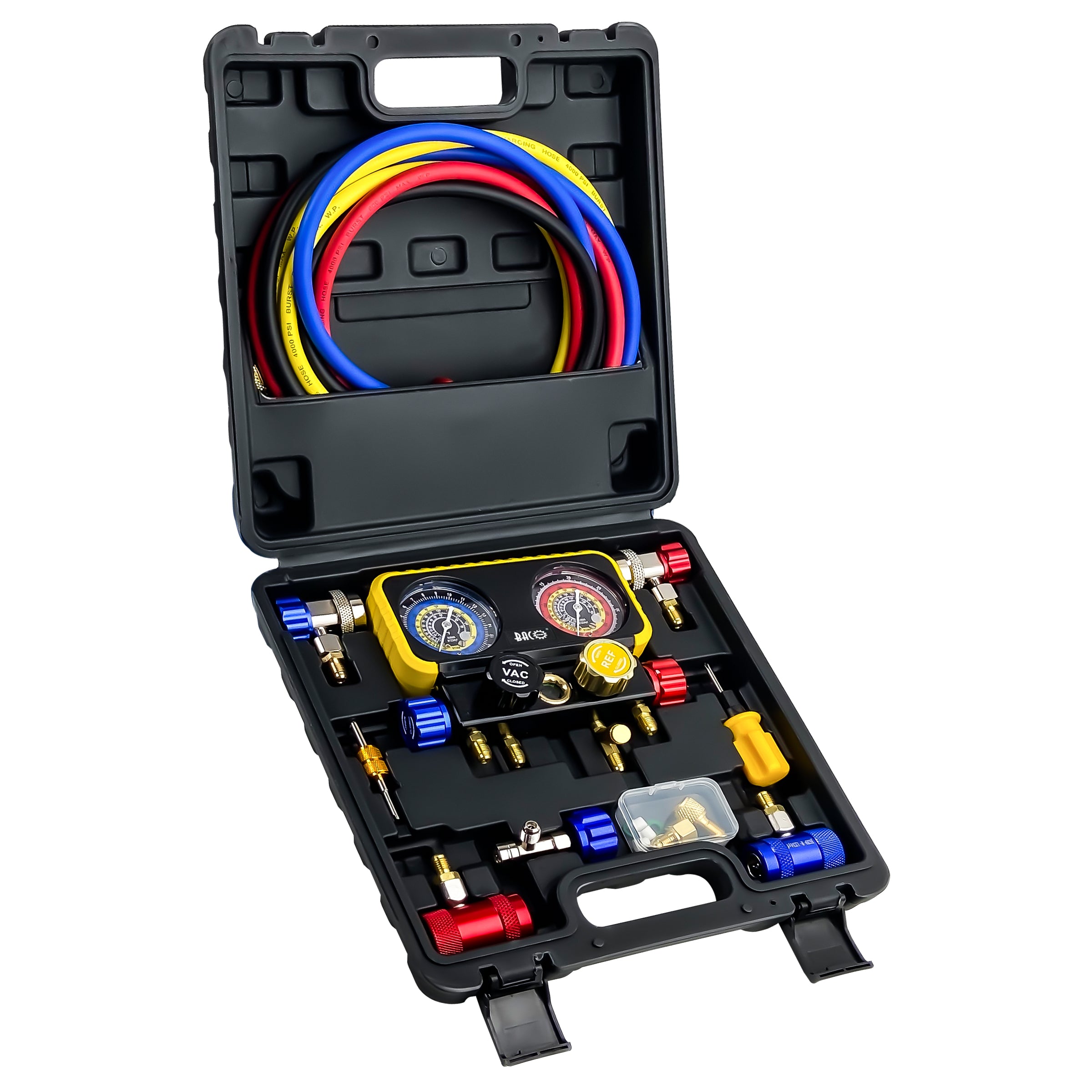 R1234yf 4Way Manifold Gauge Set BACOENG