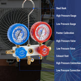 3.6CFM Vacuum Pump and Gauge Set for R410a