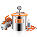 Glass Lid Vacuum Chamber with Pump