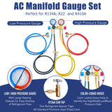 R134a R22 R410a Vacuum Pump Kit (4-way Gauge)