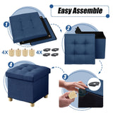 15” Linen Storage Ottoman
