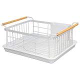 Stainless Steel Large Dish Rack (White)