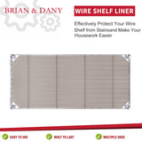 14"x24" Wire Shelf Liners Gray