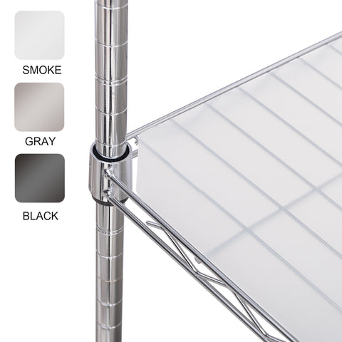 Wire Shelf Liners 5Pk (Smoke,Gray,Black)