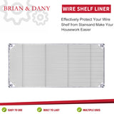 14"x30"x0.016" Wire Shelf Liners (Rolled 4PK)