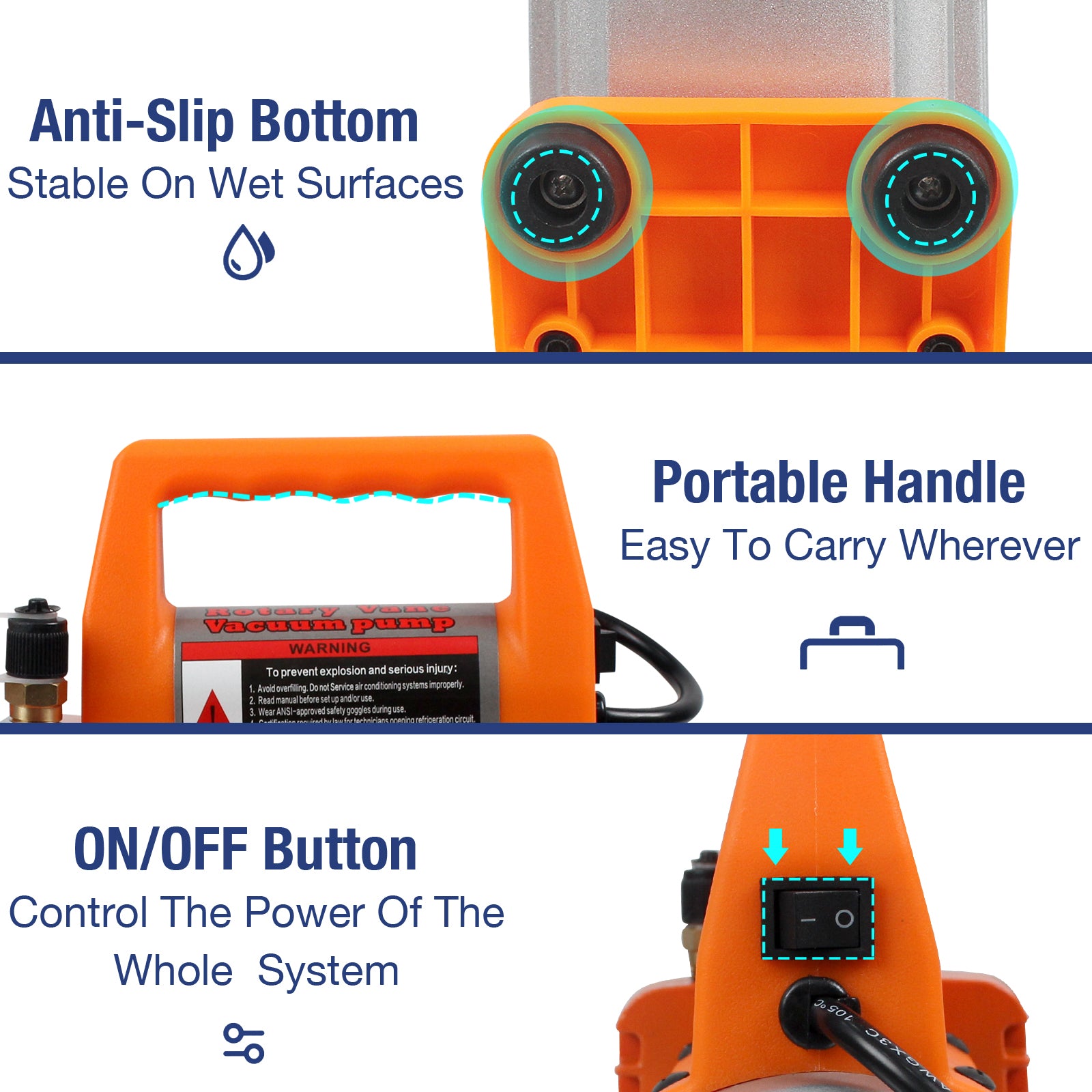 BACOENG Rotary Vane Vacuum Pump