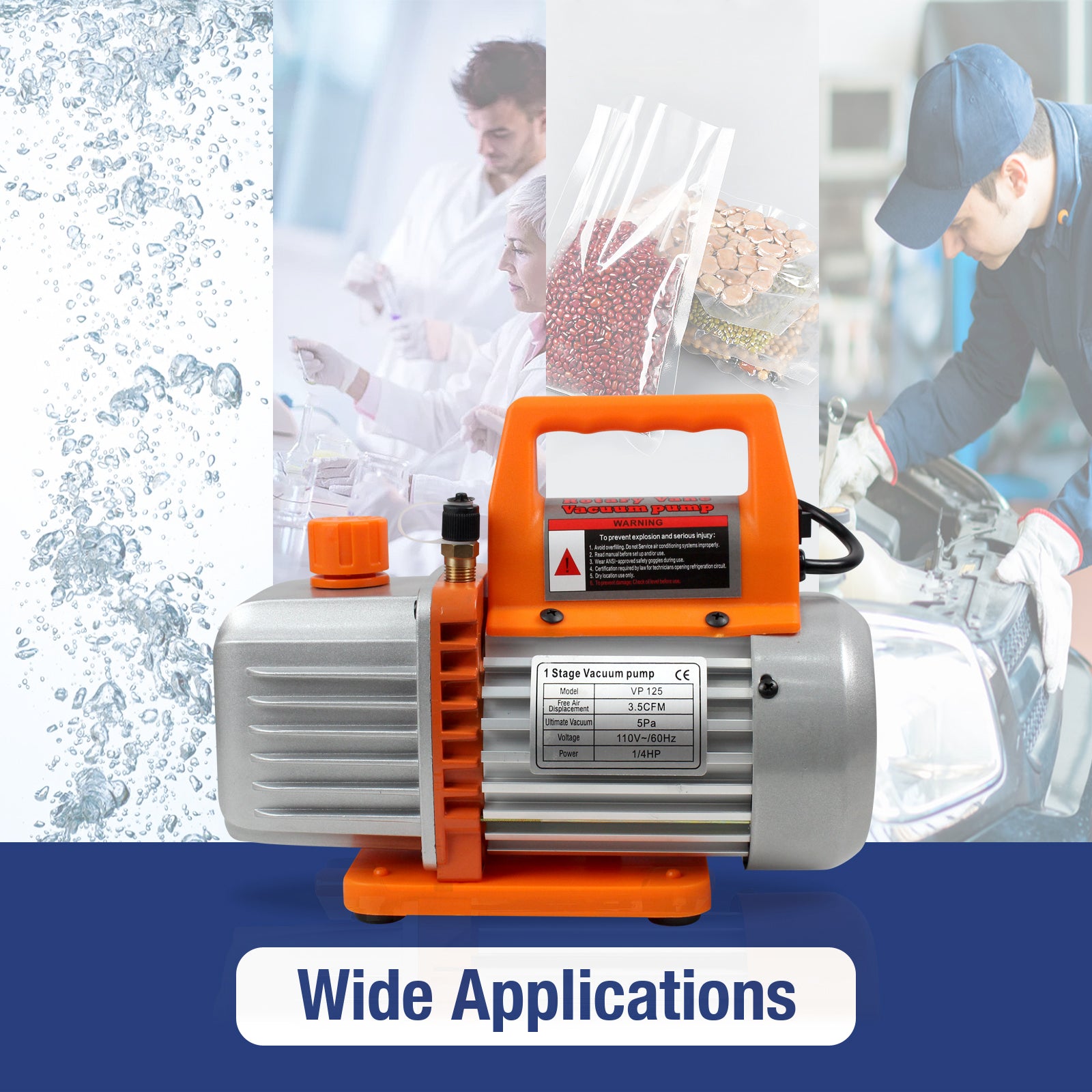 BACOENG Rotary Vane Vacuum Pump