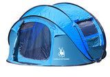 outdoor 3-4persons automatic pop up tent windproof  beach camping tent