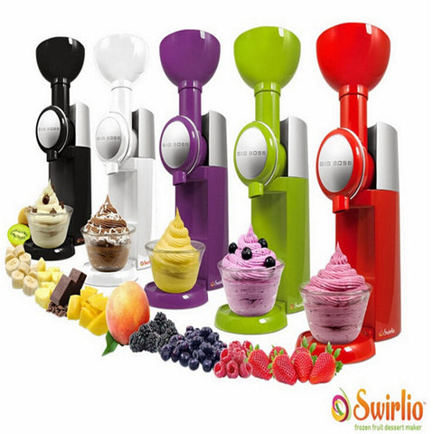 Swirlio Frozen Fruit Dessert Maker Fruit Ice Cream Machine Or Electric Ice Cream Maker 110V-240V, EU or US plug