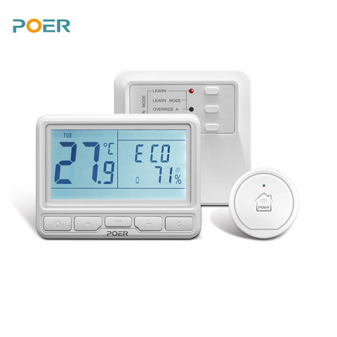 Thermoregulator programmable wireless room digital wifi thermostat for boiler, warm floor, water heating controlled with phone