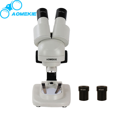 20X/40X Stereo Microscope Binocular HD Vision Top LED Illumination PCB Solder Phone Repair Tool Kids Education Gift