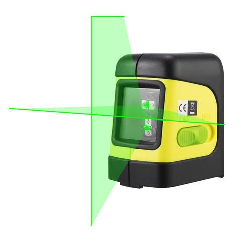 Firecore F112G 2 Lines Green Laser Level Self Levelling ( 4 degrees) Horizontal and Vertical Cross-Line Mini Laser