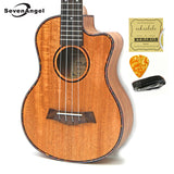 23 inch Mahogany Ukelele Missing Angle Ukulele Hawaiian 4 Strings Guitar Music Instrument Electric Ukulele with Pickup EQ