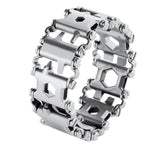 Stainless Steel Outdoor 29 Kinds of Multi-functional Tool Bracelet. Portable Multi Tools for Camping Hiking