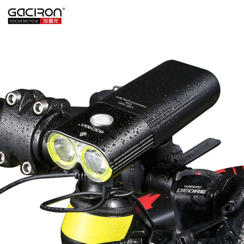 Professional 1600 Lumens Bicycle Light Power Bank Waterproof USB Rechargeable Bike Light Flashlight